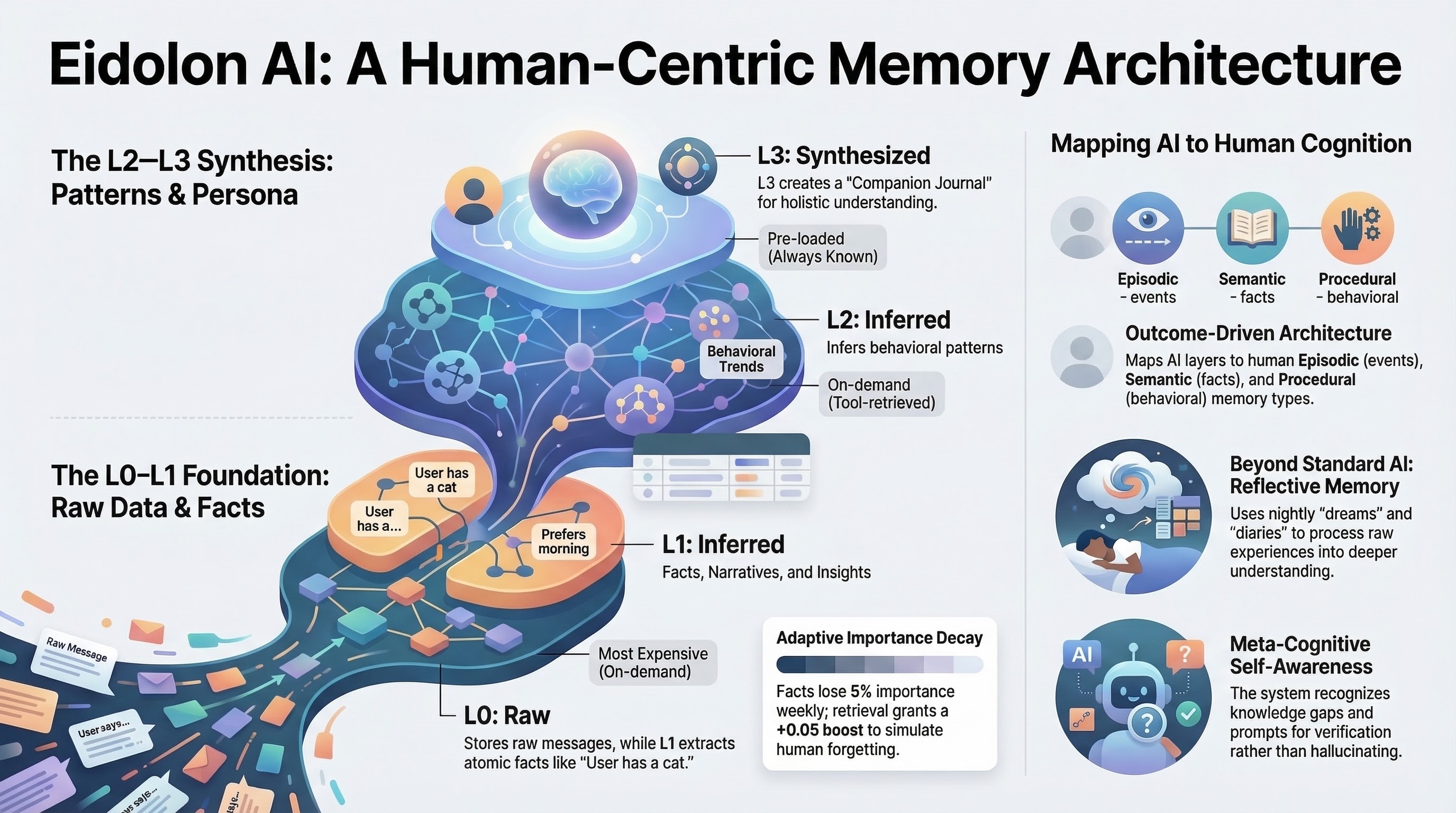 Eidolon AI: A Human-Centric Memory Architecture
